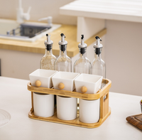 Étagère à épices en bois à 2 niveaux, grande capacité, pour comptoir de cuisine et salle de bain, rangement de cosmétiques, coffret cadeau