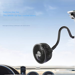 Summer New <b>Portable</b> Truck Universal Suction Cup 12V High-Speed 4-Inch Two-Speed Car Fan with Strong Wind Power - Product Image 3