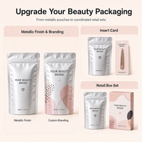 Sacs d'emballage personnalisés multi-tailles en gros, refermables et réutilisables, pour outils de beauté, strass pour ongles et accessoires capillaires, faciles à déchirer