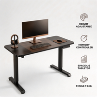 Bureau debout électrique réglable en hauteur avec contrôle de mémoire pour les bureaux à domicile et les espaces de travail professionnels en Australie