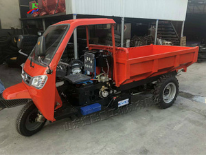 Rugged Heavy Duty Diesel Dump Tricycle 3 Wheel Motorized Trike for Construction Site Cargo <strong>Gravel</strong> Agricultural Hauling - Product Image 4