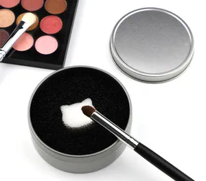 Esponja limpiadora de pinceles de maquillaje, caja de esponja para quitar sombras de ojos, herramienta de esponja de Color de secado rápido activado, productos a la moda, novedad de 2021