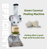 Beste Verkoop Kokosnoot Peeling Verwerkingsmachines Elektrische Automatische Verse Groene Jonge Kokos Dunschiller Huidmachine Prijs