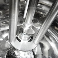 Cuve de mélange chauffante électrique de 500 L, cuve de fusion de gélatine avec homogénéisateur, mélangeur à cisaillement élevé, mélangeur alimentaire industriel avec chauffage