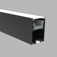 Profilé LED en aluminium lumineux 50 mm * 75 mm pour bureaux et salles d'exposition