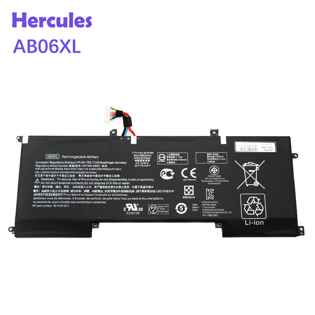 7.7V 53.61Wh AB06XL HSTNN-DB8C 921408-2C1 921438-855 Laptop Battery for HP ENVY13-AD023TU Series Rechargeable Notebook Batteries