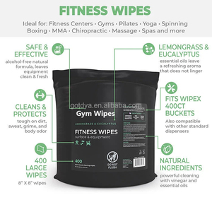 Salviette Personalizzate per Palestra Ecologiche Formato Viaggio Grandi 400 Pezzi Fragranza Limone Eucalipto Salviette per Pulizia Attrezzature Fitness - Product Image 2