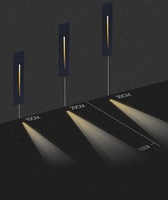 Lumières d'escalier à détecteur de mouvement encastrées miniatures intelligentes étanches IP65 pour l'extérieur et l'intérieur, lumières murales d'escalier latérales à LED