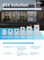 Batterie solaire au lithium Deye SE-F12 à longue durée de vie, 51,2 V, 230 Ah, stockage d'énergie, 11,8 kWh, batterie LiFePO4