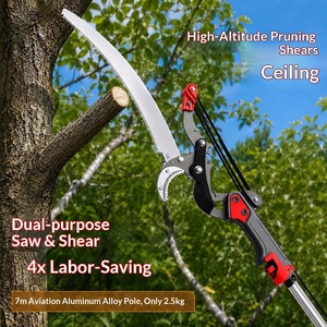 Sécateur télescopique multifonction pour branches hautes, outil de taille d'arbres fruitiers à long manche pour agriculteurs - Product Image 6