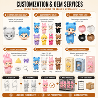 Figurines miniatures en PVC personnalisées sur le thème de l'anime, boîte de 8, Hipper Japan, ornements de collection, boîtes mystères tendance, breloques pour téléphone, décoration
