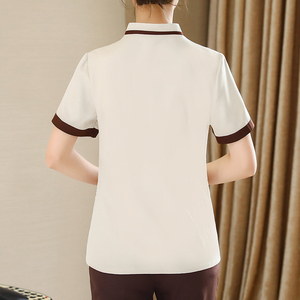 Women Housekeeping Clean <strong>Uniform</strong> Polo Shirt Design Construction Safety Shirt Japanese Restaurant <strong>Uniform</strong> for Waiter and <strong>Waitress</strong> - Product Image 5