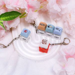 Porte-clés personnalisé anti-stress avec touches de clavier, interrupteurs DIY pour clavier, impression de logo, conception de clavier - Product Image 2