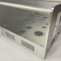 Boîtier audio personnalisé d'usinage CNC Amplificateur à tube Châssis Boîtier de commande d'alimentation Boîtier d'instrument électronique Coque en alliage d'aluminium