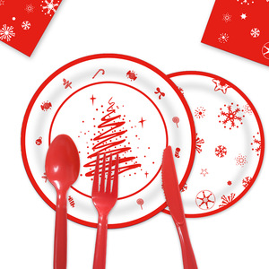 Wholesale Tableware Set Christmas Party Supplies <strong>Disposable</strong> <strong>Plate</strong> - Product Image 3