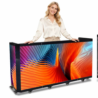 Écran LED portable personnalisé pour cabine DJ, pour événements en boîte de nuit, support de sol intérieur avec animation et aff