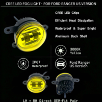 Vente en gros de phares antibrouillard LED Golden Eye 22W 9-30V 3000K KB3Z-15201-A pour Ford Ranger version américaine