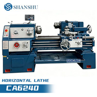 Nouveau tour horizontal universel manuel à banc creux CA6240 de moyenne capacité, machine de tournage de précision pour métaux