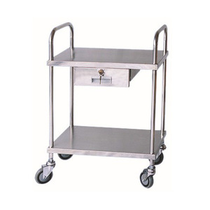Shileva Stainless Steel Medical <b>Cart</b> With Drawer And Wheels For Hospital Use - Product Image 2