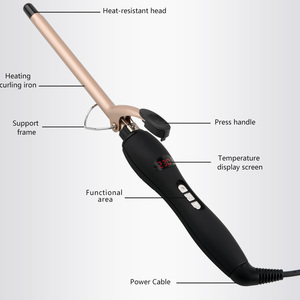 เครื่องม้วนผมไฟฟ้า LCD PTC ปรับอุณหภูมิได้ สำหรับ<span class=keywords><strong>ใช้</strong></span>ในบ้านและเชิงพาณิชย์ ระบบทำความร้อน PTC รวดเร็ว รับผลิตแบบ OEM พร้อมโลโก้แบรนด์ของคุณ - Product Image 5