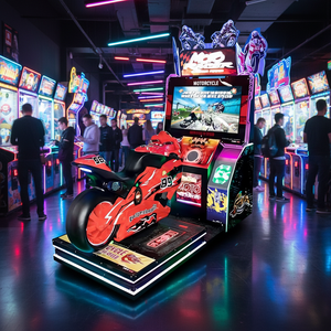 Équipement d'arcade, machine de jeu de course de moto pour une seule personne, aire de jeux pour enfants, divertissement - Product Image 5
