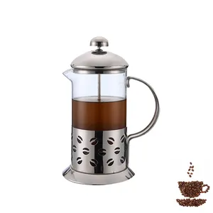 Tragbarer High Boro silicate Glass Großhandel Kommerzieller Kaffee French Press Classic Kaffee kolben