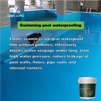 Peinture acrylique bleue en spray imperméable pour piscines et bassins à poissons, liquide non toxique pour surfaces aquatiques, réservoirs d'eau et sols plats