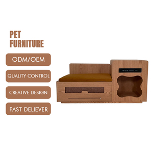 Maison moderne multi-étages personnalisable en bois durable, meubles pour animaux de compagnie tendance, cages écologiques pour amis à fourrure - Product Image 1