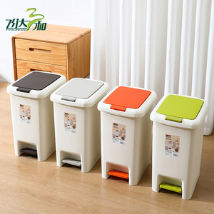 Bidone della spazzatura aperto del bidone della spazzatura del pedale di plastica all'aperto dell'ufficio dell'hotel domestico 6.5L - Product Image 5