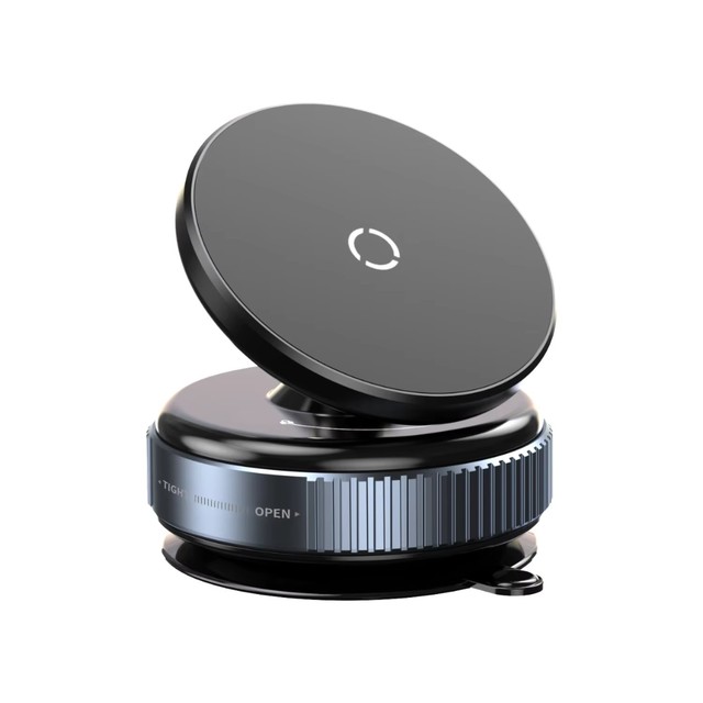JEDI D30 360 Windshield Glass Vacuum Mobile Phone Holder Aluminum Alloy Metal Mechanical With Folding Design