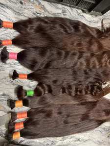 Cheveux naturels bruts d'Inde du Sud, longs et foncés, pour extensions, perruques et tresses de qualité supérieure, usage professionnel en salon de beauté - Product Image 4