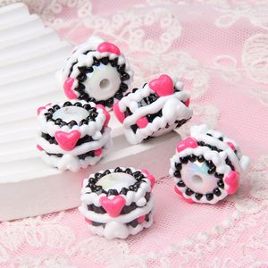 Nouvelles perles acryliques lourdes peintes à la main, motifs DIY pour pendentifs de voiture, chaînes de téléphone <span class=keywords><strong>portable</strong></span>, stylos et designs d'amour - Product Image 6