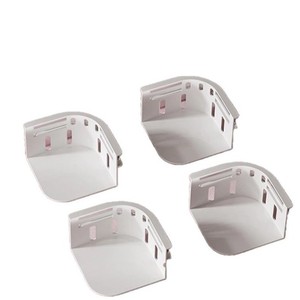 Support de drap de lit en plastique élastique antidérapant pour usage domestique, blanc, gris, rose, lot de 4 - Product Image 2