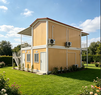 Maison conteneur à double étage de 20 pieds à installation rapide, conception personnalisée, bureau modulaire préfabriqué, cabine de vie portable, maison mobile pour travailleurs