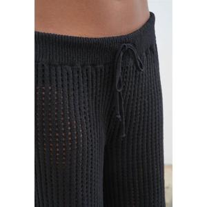 Conjunto de Cárdigan de Punto para Mujer Sobe, Manga Larga, Casual, Transpirable, Negro - Product Image 3