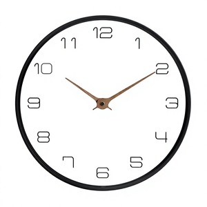 Reloj de Pared EMITDOOG Clásico, Silencioso, de Cuarzo, con Marco de Bambú y Resina, Diseño Contemporáneo de Estilo Antiguo, para Sala de Estar - Product Image 1
