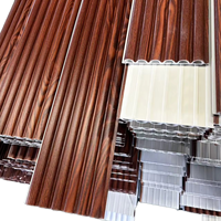 Panneaux muraux WPC incurvés modernes de haute qualité, ignifuges et imperméables, pour l'intérieur des hôtels, salles de bain, salles à manger, salons et fonds de télévision