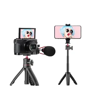 מיני נייד חצובה לעמוד ulanzi MT-08 עם רמקול קר טלפון נעליים קר עבור מיקרופון selfie עבור Sony עבור D
