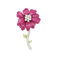 XILIANGFEIZI Nouveaux produits 2026 Broche florale de luxe pour manteau Accessoires féminins épingle de sûreté