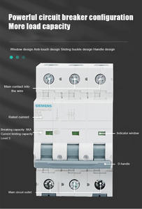 Offre Spéciale 100% tout nouveau Siemens <span class=keywords><strong>5SY6</strong></span> 1P C2A petit disjoncteur d'air 5SY61028CC petit interrupteur d'air est légèrement cassé négocier - Product Image 6