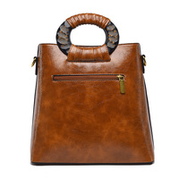 Sac de soirée élégant pour femme, style vintage, avec poignée en bois imprimée, ambiance européenne et américaine