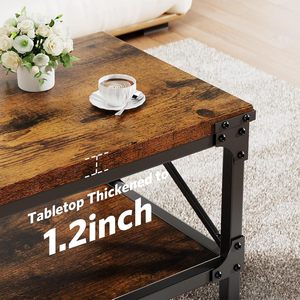 Cross-border home living room coffee <b>table</b>, simple retro style, coffee <b>table</b>, small apartment multi-functional <b>sofa</b> side <b>table</b> - Product Image 4