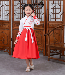 Ecowalson女孩男孩汉服服装舞台婴儿服装传统中国服装角色扮演儿童古装儿童前庭 - Product Image 6