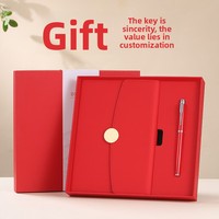 Ensemble de carnets à couverture rigide personnalisés, coffret cadeau de journal d'affaires haut de gamme, marque-pages gravés avec le logo de l'entreprise/l'école - Couverture en polyuréthane