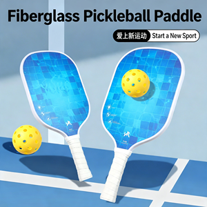 Pala de Pickleball con Forma Estándar, Sin Bordes, 40 Orificios, Agarre Antideslizante, 16 mm, Portátil, para Niños y Adultos, para Todas las Estaciones, Núcleo de Madera de Álamo, Malla - Product Image 6