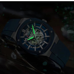 50 Piezas Reloj de Pulsera Curren 8485 para Hombre, con Logotipo Personalizado OEM, Nuevo, de Lujo, Original, Mecánico, Automático - Product Image 3