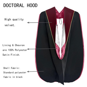 Conjunto de Túnica y Estola de Graduación Doctoral y Maestría Personalizado al por Mayor, Túnica Académica Multicolor para Ceremonia - Product Image 3