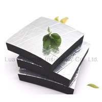 Isolation en mousse de caoutchouc avec feuille d'aluminium pour isolation thermique HVAC
