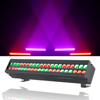 QSE Lighting Barre de lumière rideau à double rangée 150W 42 LED professionnelle DMX512 RGBW pour scène de danse, studio et clubs