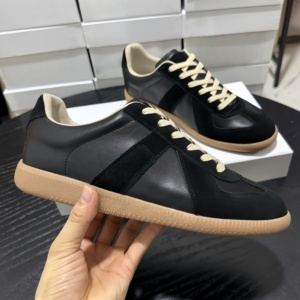 High Quality Luxury Retro <b>Leather</b> <b>Sneakers</b> Thick Sole Casual Loafers Fashion Breathable Lightweight Trainer Shoes - Product Image 3
